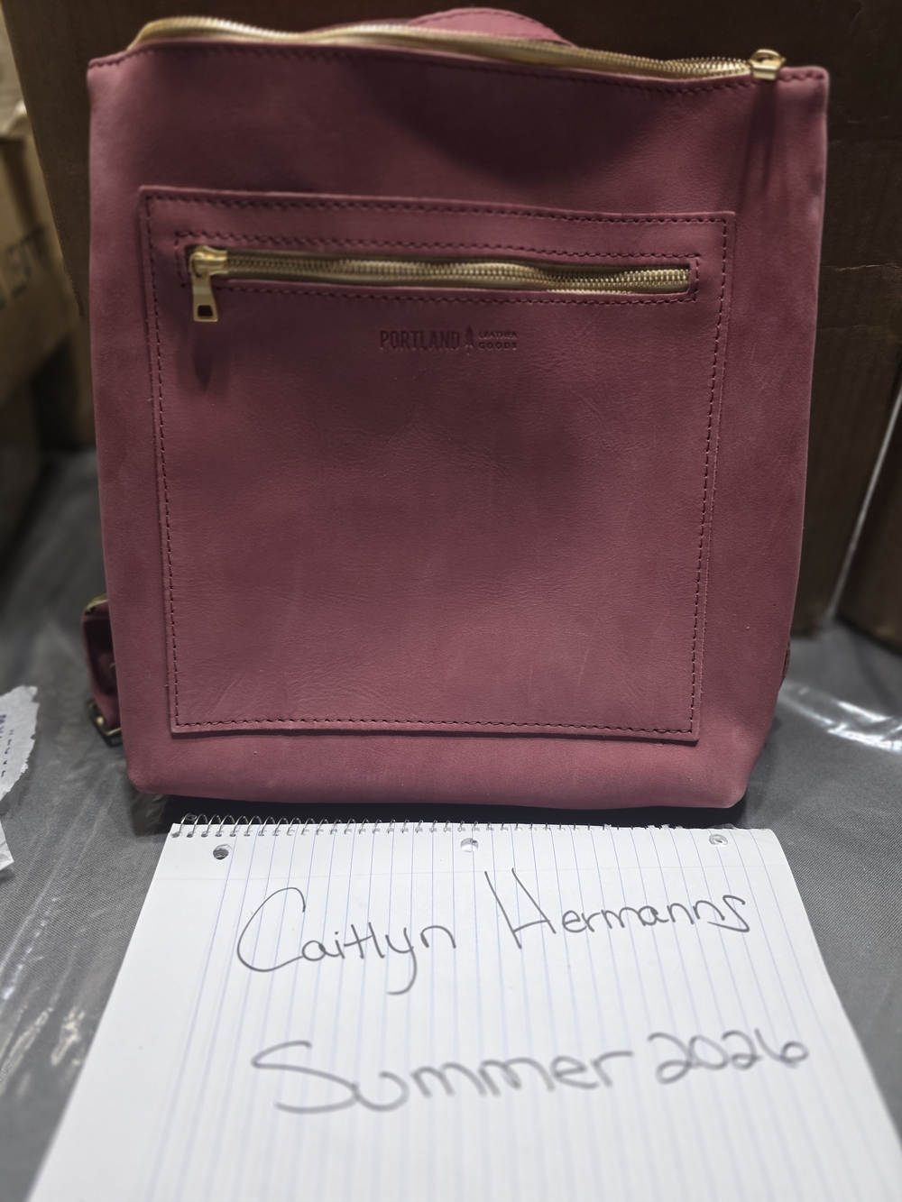 Portland Leather Foxglove Classic Tote Backpack